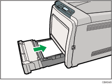 Ilustraci&oacute;n de la bandeja de alimentaci&oacute;n de papel est&aacute;ndar