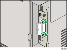 Lado posterior de la ilustraci&oacute;n de la impresora