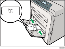 Ilustraci&oacute;n de la bandeja bypass