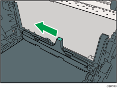 Ilustraci&oacute;n de la palanca del sensor de densidad del t&oacute;ner