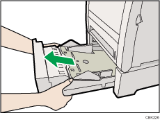 Ilustraci&oacute;n de la unidad de alimentaci&oacute;n de papel opcional