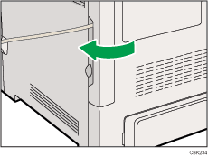 Lado posterior de la ilustraci&oacute;n de la impresora