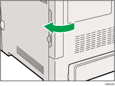 Lado posterior de la ilustraci&oacute;n de la impresora