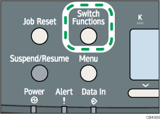 Ilustración de la tecla Switch functions (Cambiar funciones)