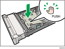 Вид стандартного лотка подачи бумаги