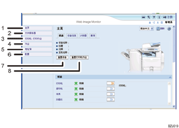 已编号的Web浏览器屏幕插图