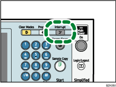 Interrupt key illustration
