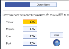 Operation panel screen illustration