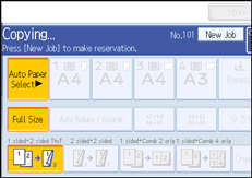 Operation panel screen illustration