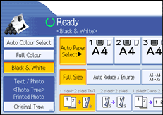 Operation panel screen illustration