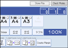 Operation panel screen illustration