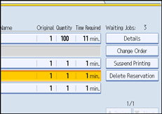 Operation panel screen illustration