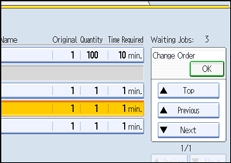 Operation panel screen illustration
