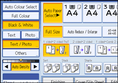 Operation panel screen illustration