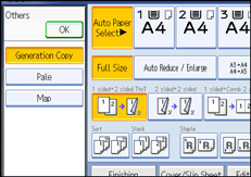 Operation panel screen illustration