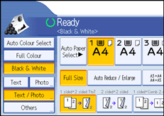 Operation panel screen illustration