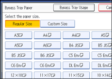 Operation panel screen illustration
