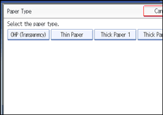 Operation panel screen illustration