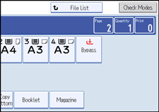 Operation panel screen illustration