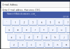 Operation panel screen illustration