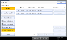 Operation panel screen illustration