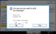 Operation panel screen illustration