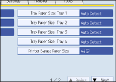 Operation panel screen illustration