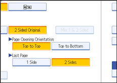 Operation panel screen illustration
