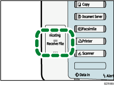 Receive File indicator illustration