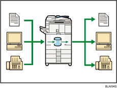 Illustration of utilizing stored documents