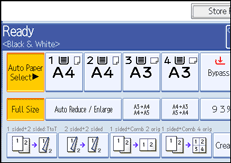 Operation panel screen illustration