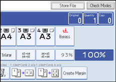 Operation panel screen illustration