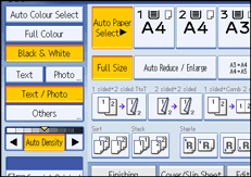 Operation panel screen illustration