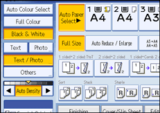 Operation panel screen illustration