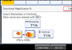 Operation panel screen illustration