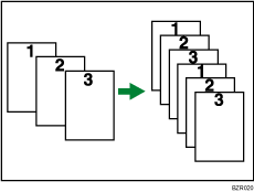 Illustration of multi-copy reception