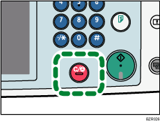 Clear/Stop key illustration