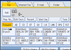 Operation panel screen illustration