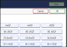 Operation panel screen illustration