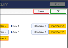 Operation panel screen illustration