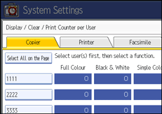 Operation panel screen illustration