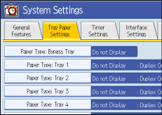 Operation panel screen illustration