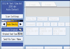 Operation panel screen illustration