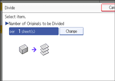 Operation panel screen illustration