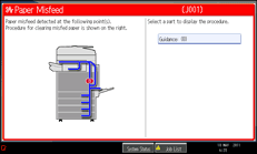 Operation panel screen illustration