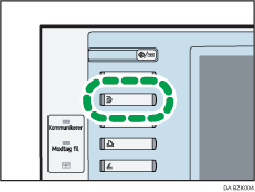 Illustration af dokumentserver-tasten.