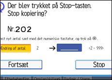 Illustration af betjeningspanelets skærm