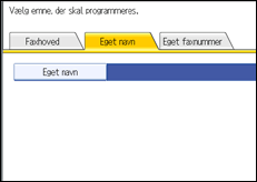 Illustration af betjeningspanelets skærm