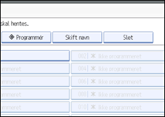 Illustration af betjeningspanelets skærm