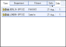 Illustration af betjeningspanelets skærm